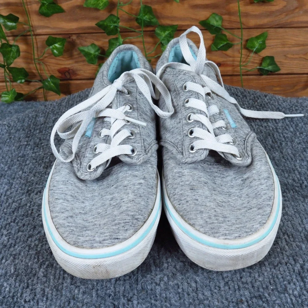Vans Atwood Women Athletic Skate Shoes‎ Size 8.5 Casual Walking Grey Fabric